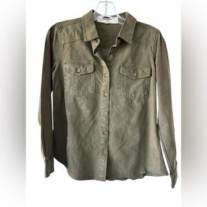 Miss Me Olive Utility Jacket embroidered vintage size XS boho